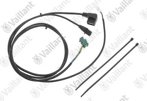 Vaillant Kabelbaum mit mehreren Leitungen und Steckverbindern, geeignet für eine Pumpe. Enthält auch Kabelbinder zur Befestigung.